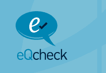 eQcheck (the e-learning quality assurance people) logo.